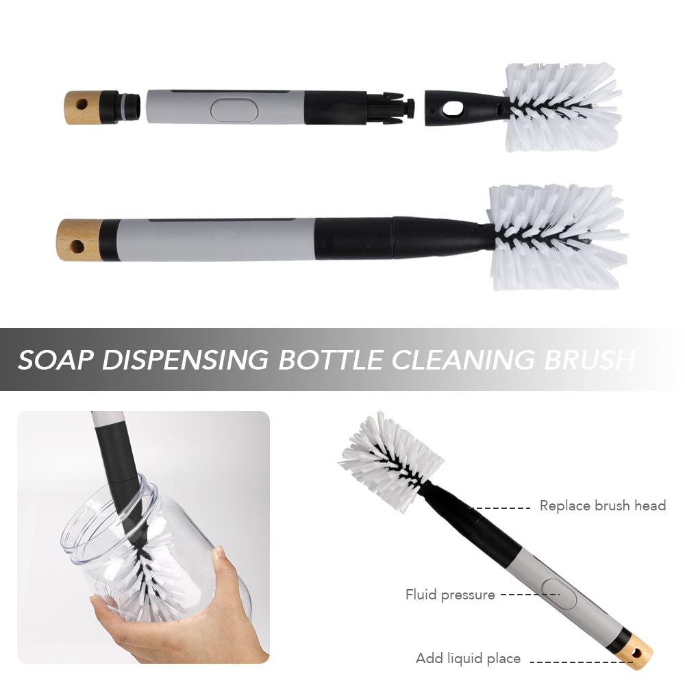 Soap Dispensing Bottle Brush