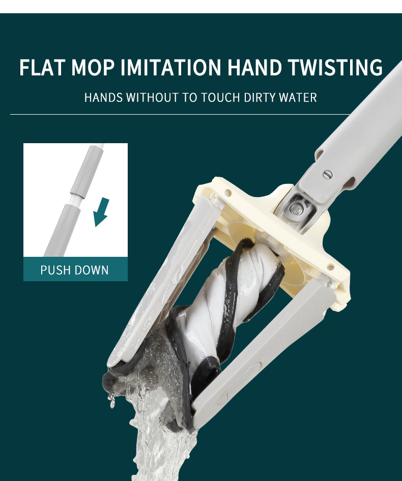 Self-wringing hand-free Twist Mop